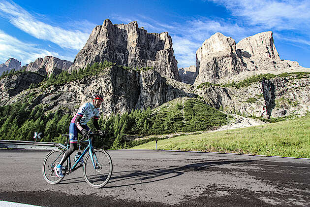  GHOST extreme athlete Guido Kunze on his GHOST Road Rage in the Dolomites